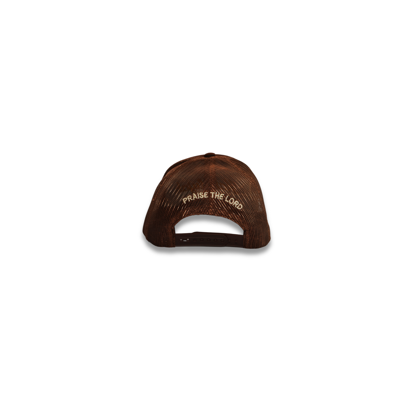 Hallelujah Trucker Hat - Brown + Mustard Yellow