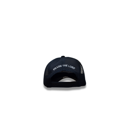 Kids Hallelujah Trucker Hats - Black + Yellow